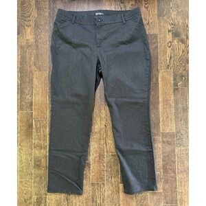 Lee Pants Women's Size 18W Medium (W38xL30) Gray Relaxed Fit Straight Mid Rise